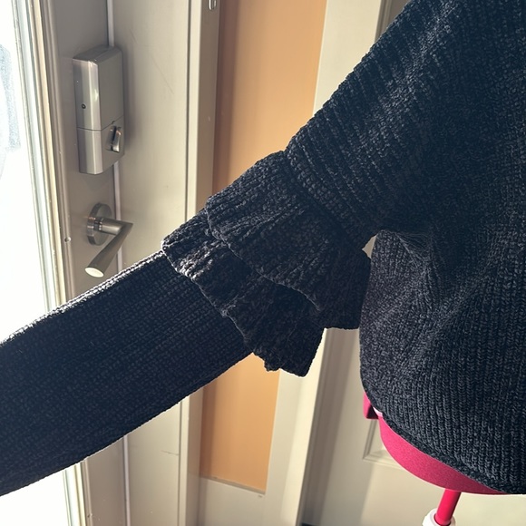 Black Chenille Mossimo Supply Co. Sweater - Picture 8 of 11